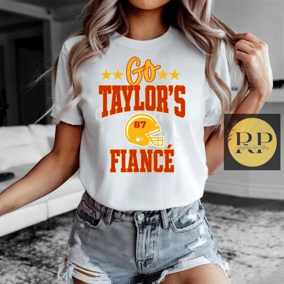 Go Taylor's Fiance T Kelce Swift T Engaged Kansas City Fan Taylor's Fiance shirt - Picture 1 of 2